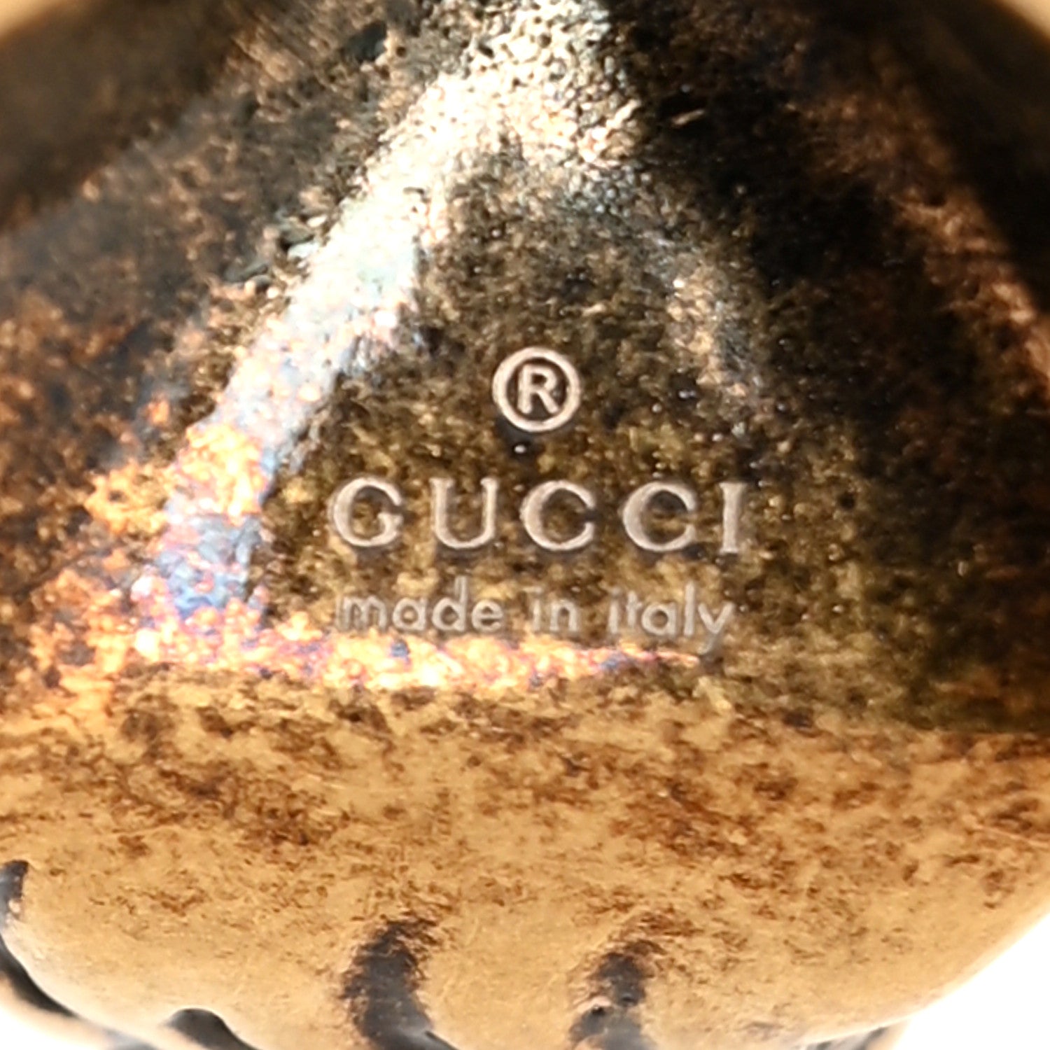 Gucci Metal Brass Swarovski Lion Head Necklace Gold Blue 6 of 6