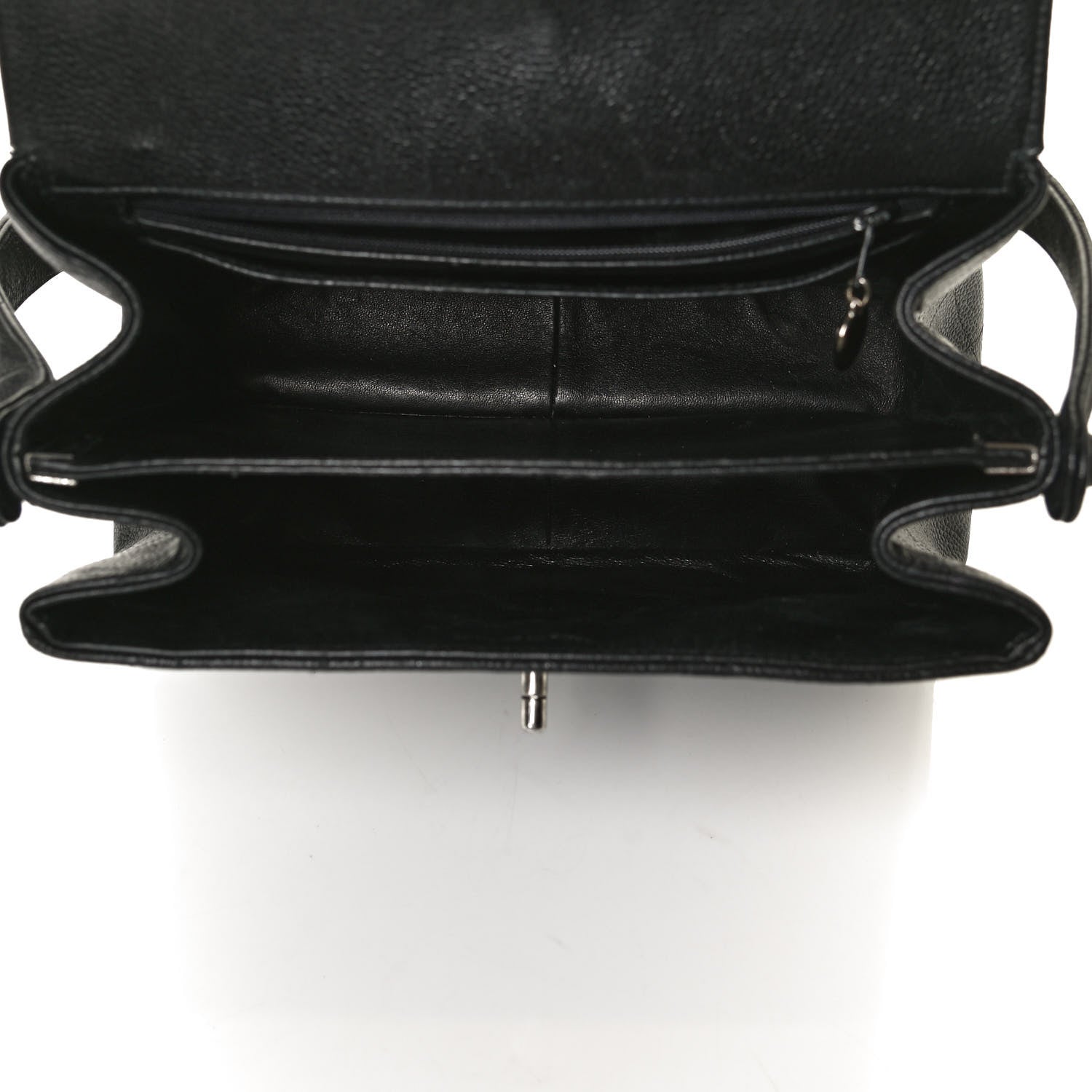Chanel Caviar Quilted Medium Kelly Flap Black 7 of 10