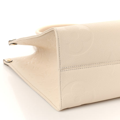 Louis Vuitton Empreinte Monogram Giant Onthego MM Creme 7 of 9