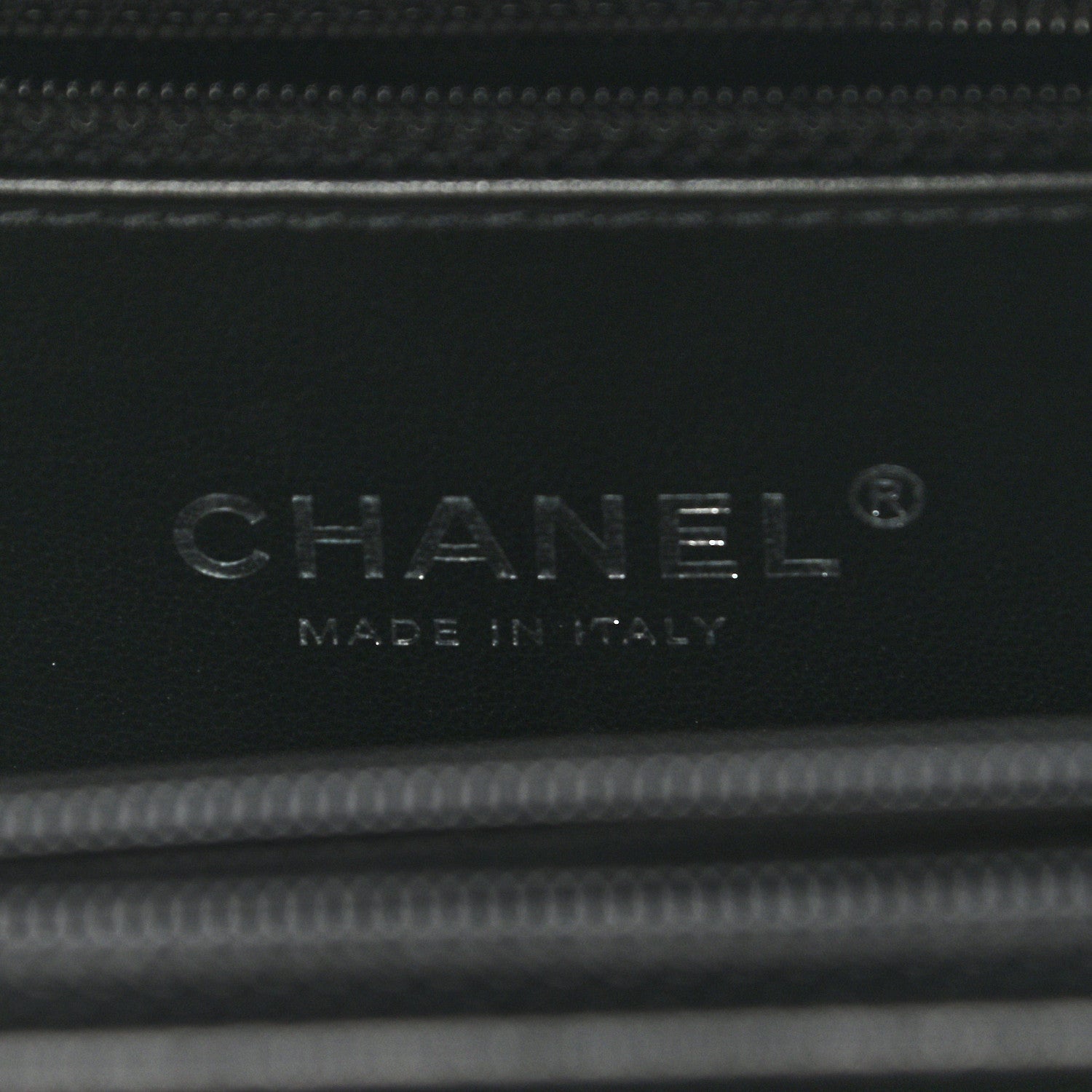 Chanel Lambskin Quilted Medium CC Filigree Vanity Case Black 6 of 11