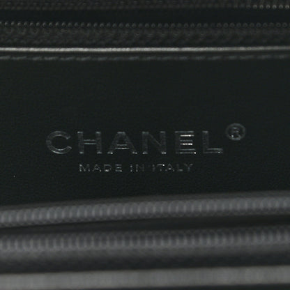 Chanel Lambskin Quilted Medium CC Filigree Vanity Case Black 6 of 11