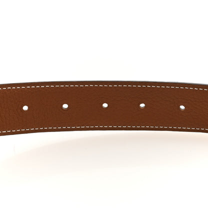Hermes Box Togo 32mm H Belt 80 Black Gold 4 of 5