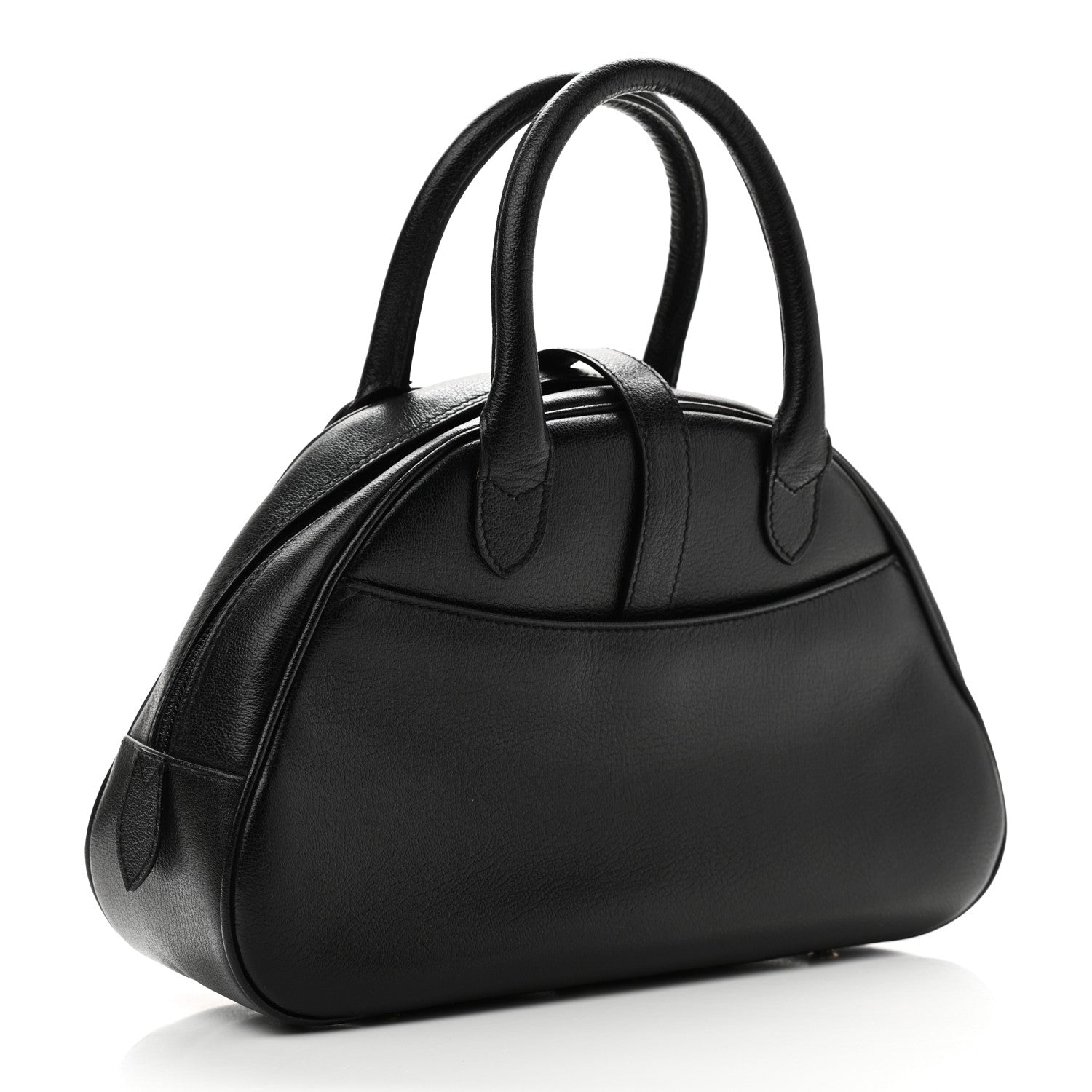 Christian Dior Calfskin Saddle Bowler Black 2 of 9
