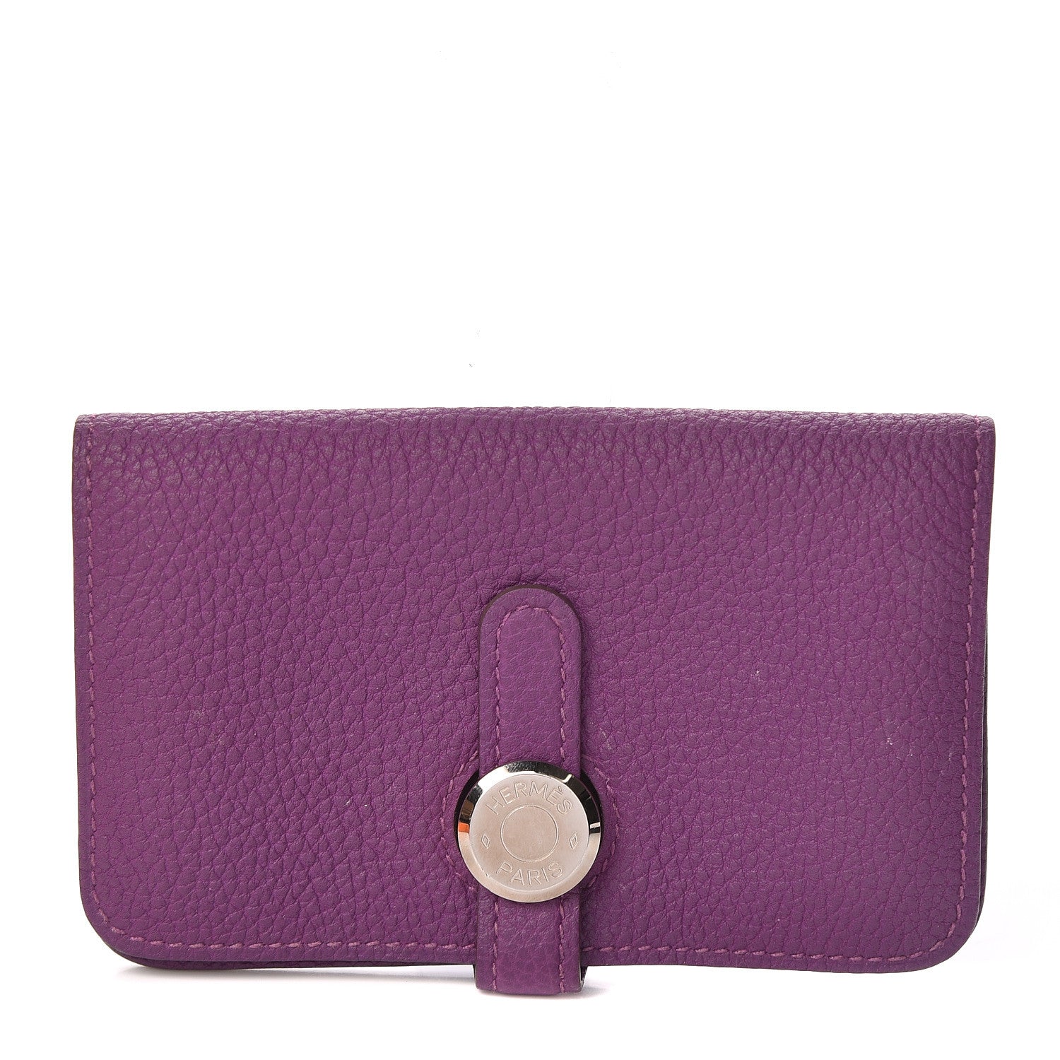 Hermes Togo Dogon Card Case Key Holder Anemone 1 of 11