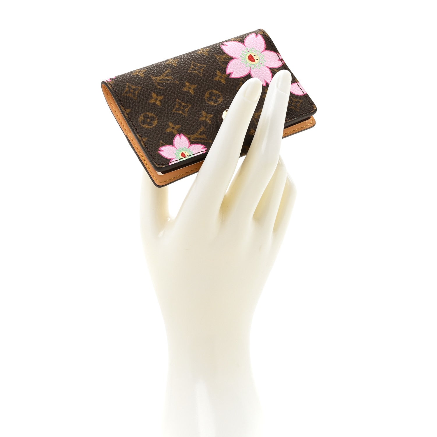 Louis Vuitton Monogram Cherry Blossom Carnet de Bal Mini Agenda Cover Brown 2 of 7