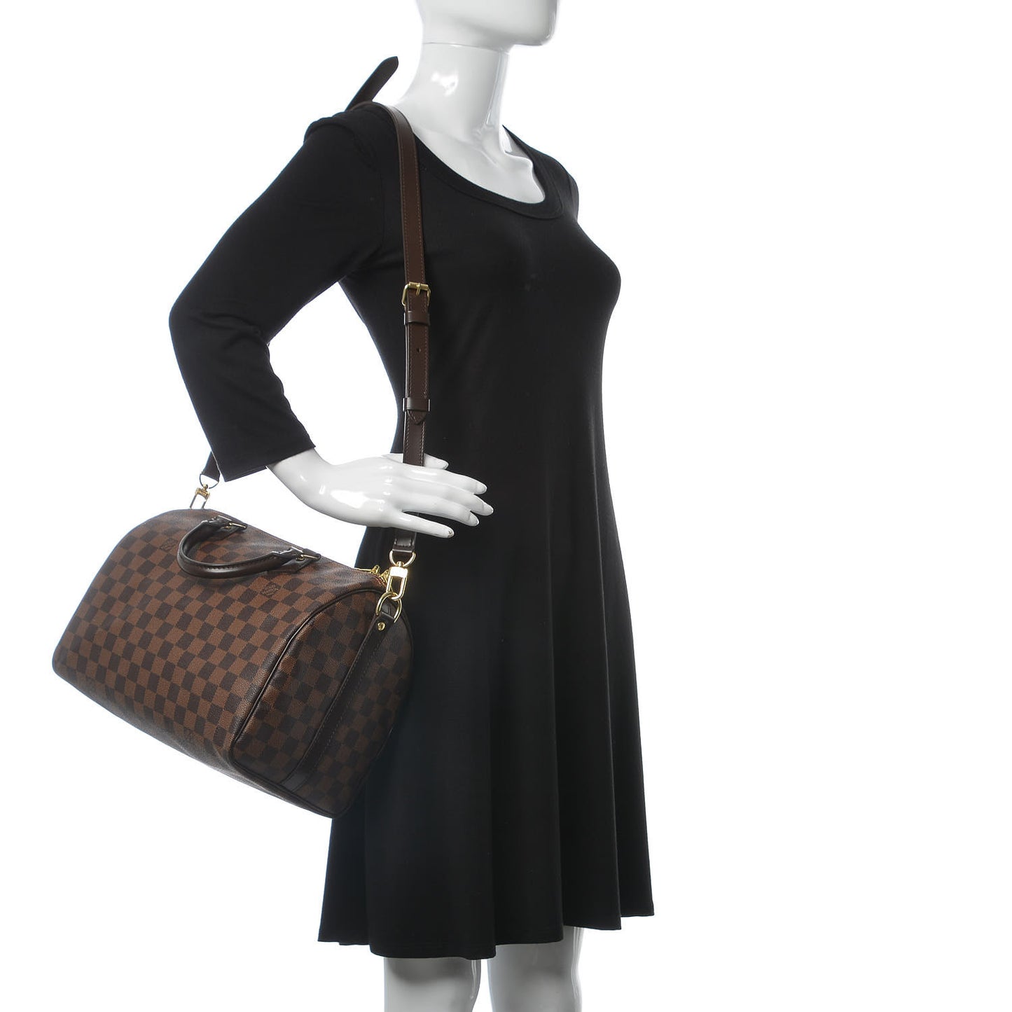 Damier Ebene Speedy Bandouliere 30