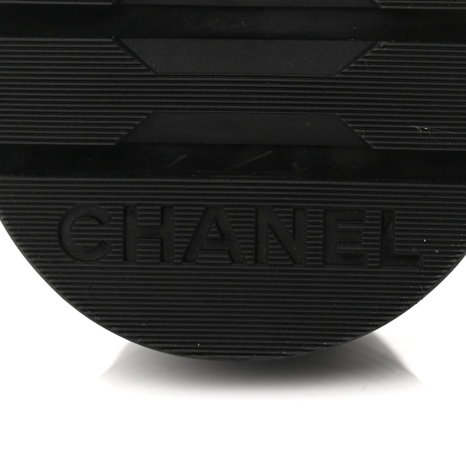 Chanel Shiny Lambskin Quilted Lace Up Combat Boots 37 Grey Black 7 of 11