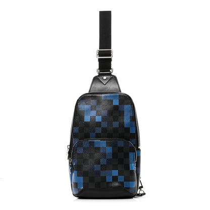 Louis Vuitton Damier Graphite Pixel Avenue Sling Backpack Blue 1 of 10