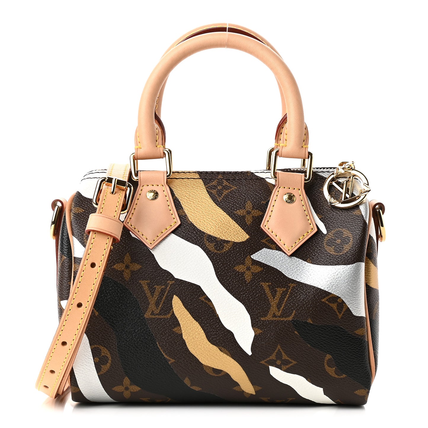 X LOL Monogram Speedy BB Gold Silver