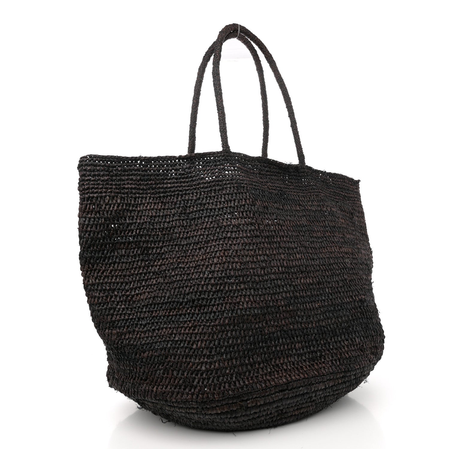 The Row Raffia Oregon Bag Black 4 of 14