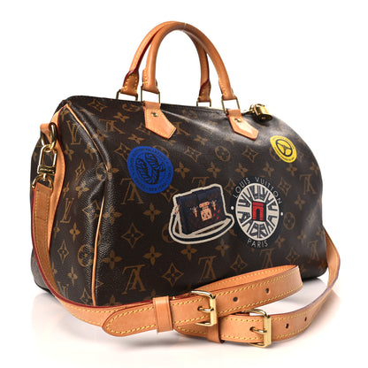 Louis Vuitton Monogram World Tour Speedy Bandouliere 30 3 of 8