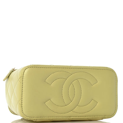 Chanel Lambskin Quilted Small Vanity Case With Chain Light Green 4 of 12