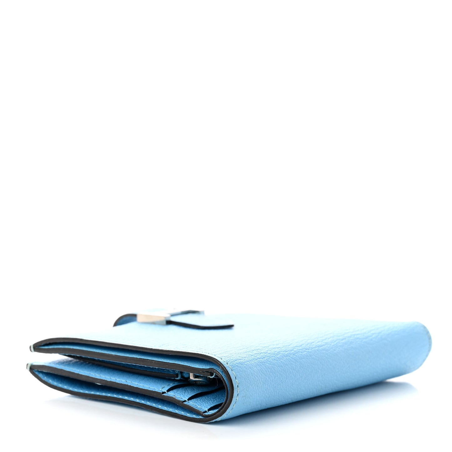 Chevre Mysore Bearn Compact Wallet Celeste