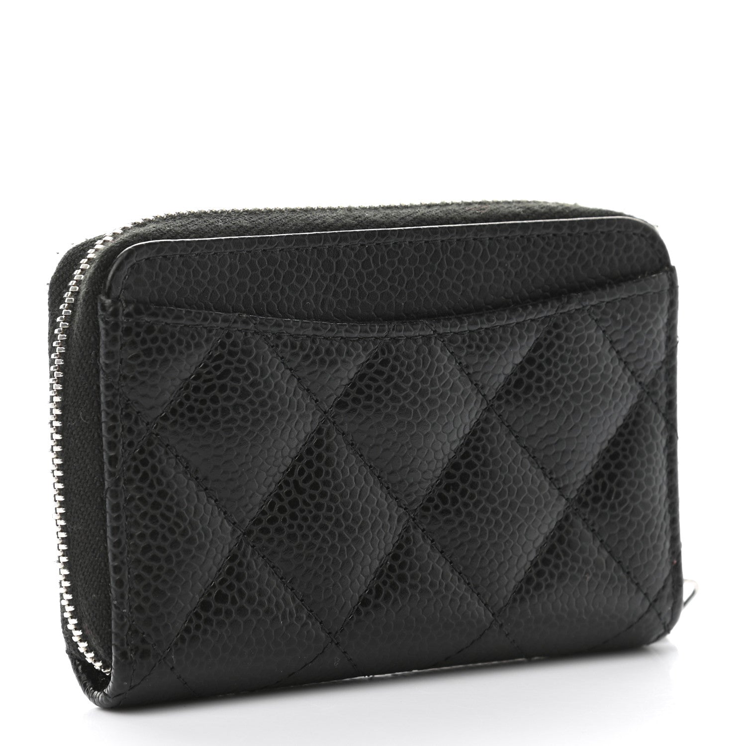 Chanel Caviar Quilted Classic Zipped Coin Purse Black 3 of 8