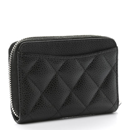 Chanel Caviar Quilted Classic Zipped Coin Purse Black 3 of 8