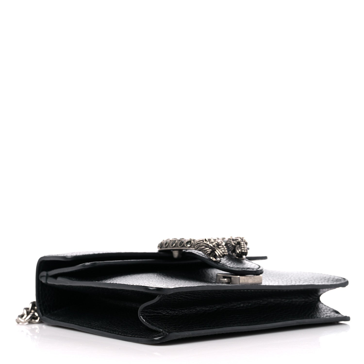 Gucci Calfskin Mini Dionysus Shoulder Bag Black 4 of 13