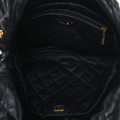 Chanel Shiny Calfskin Quilted Small Chanel 22 Black 6 of 10