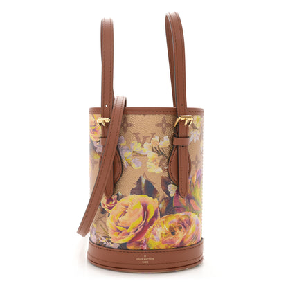 Louis Vuitton Metallic Monogram LV Garden Nano Bucket Bag Gold 1 of 10