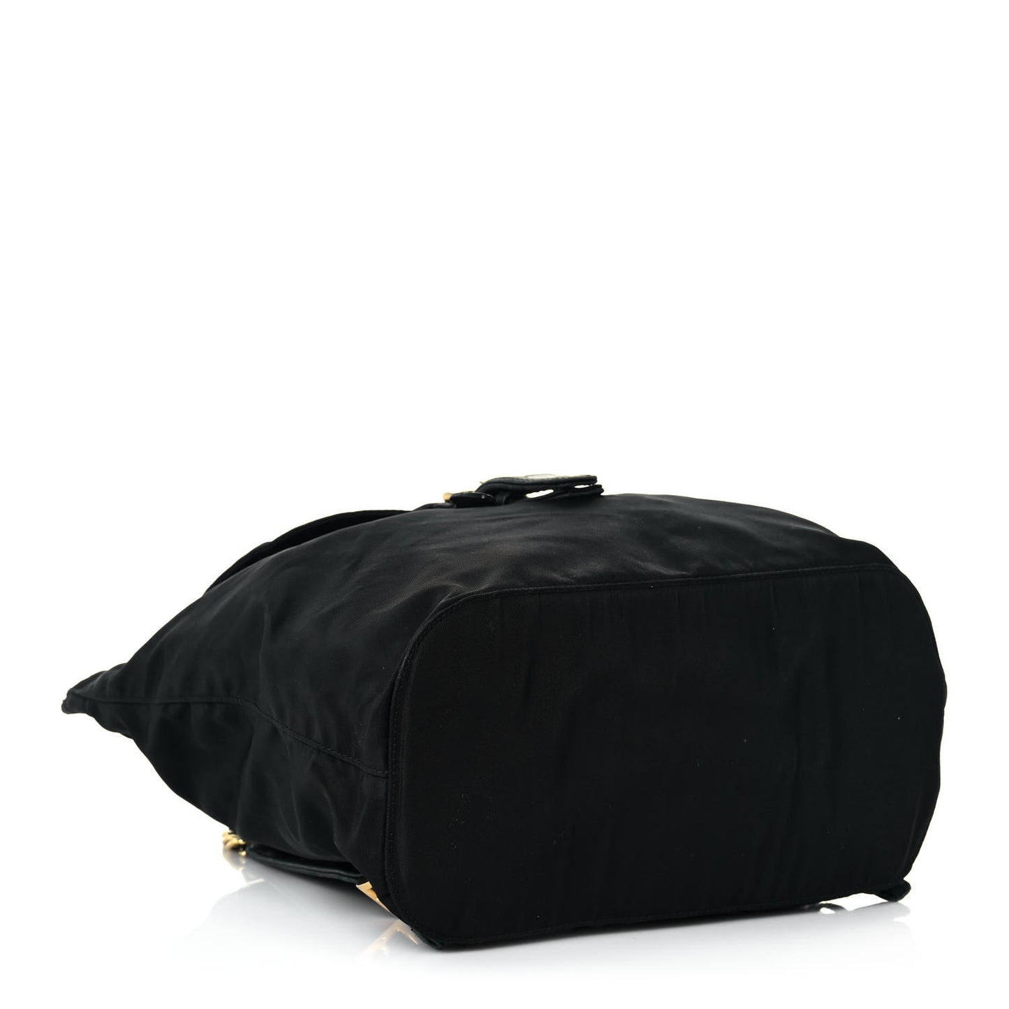 Tessuto Nylon Vela Chain Backpack Black