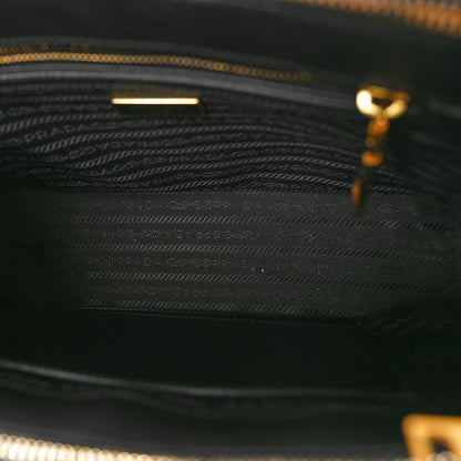 Prada Saffiano Small Galleria Double Zip Tote Black 5 of 10