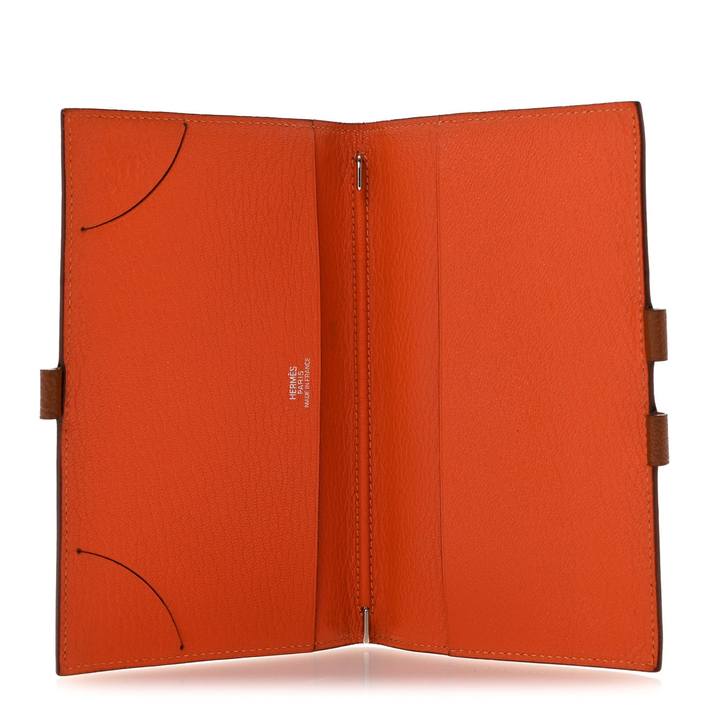 Chevre Mysore Bi-Color Globe Trotter Agenda Cover PM Gold Orange