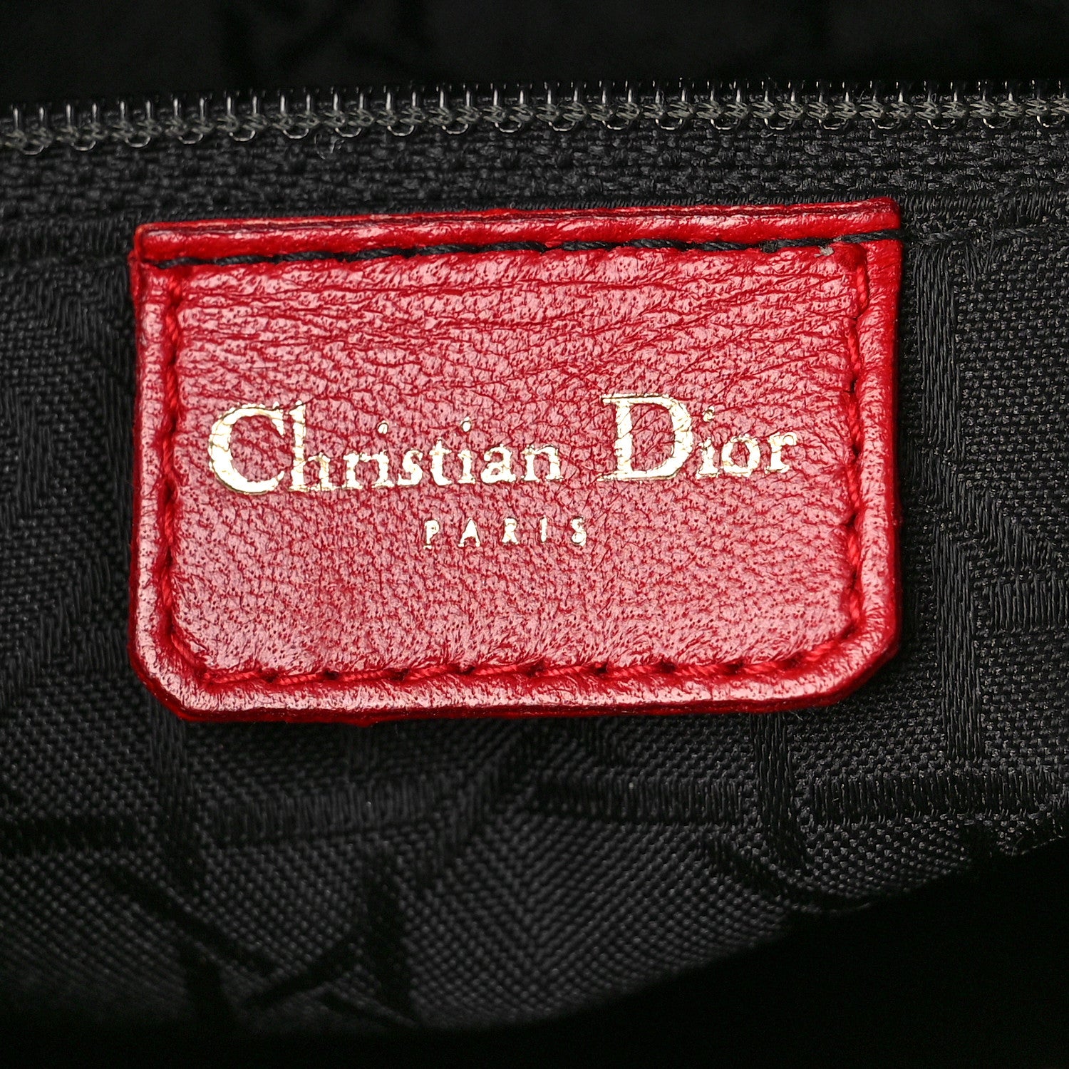 Christian Dior Lambskin Cannage Medium Lady Dior Red 6 of 10