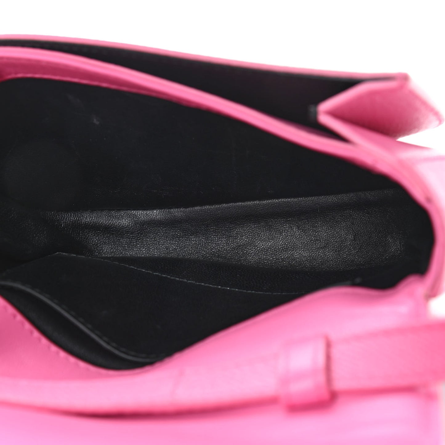 Signature Grained Calfskin Logo Print Ville Day Bag XS Rose Bubblegum Black