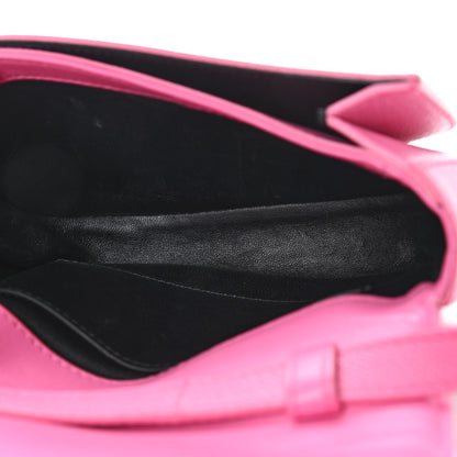 Balenciaga Signature Grained Calfskin Logo Print Ville Day Bag XS Rose Bubblegum Black 5 of 10