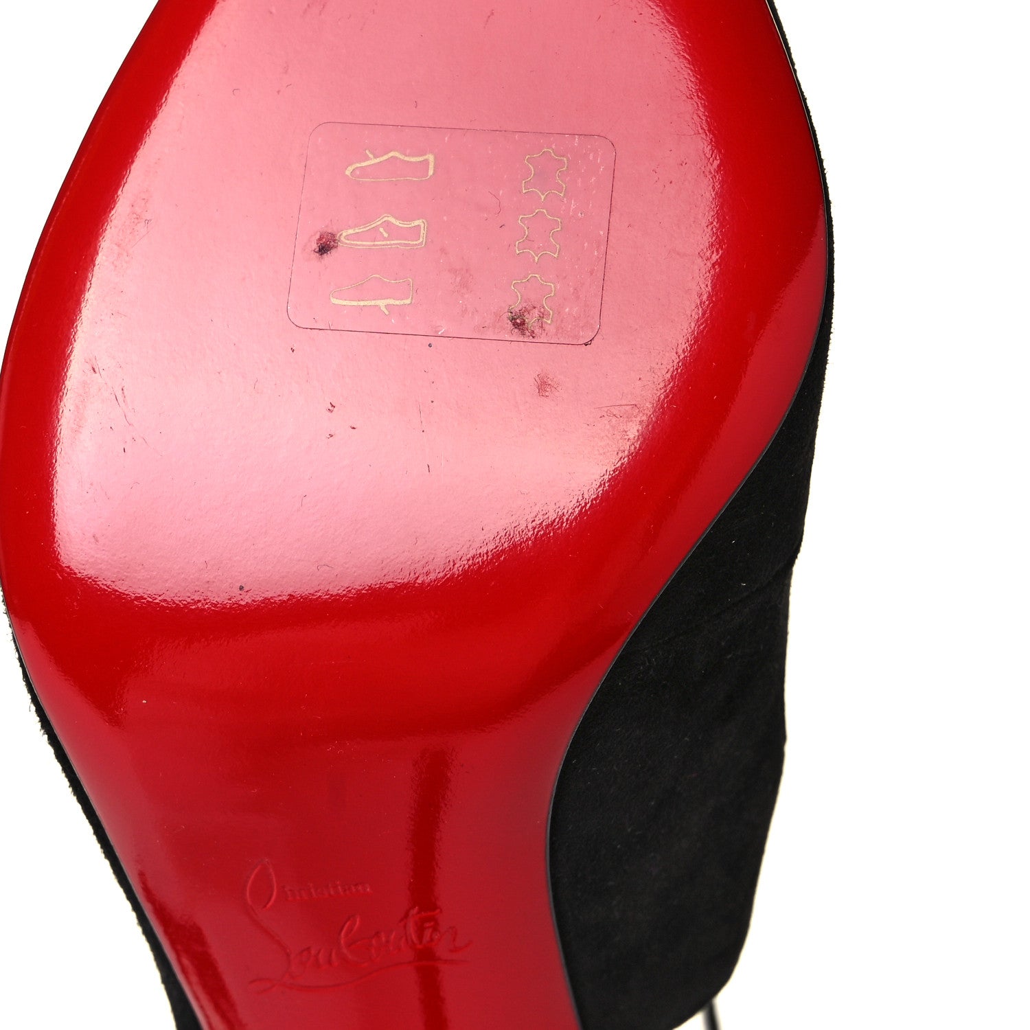 Christian Louboutin Veau Velours Rosas 85 Pumps 38.5 Black 9 of 10