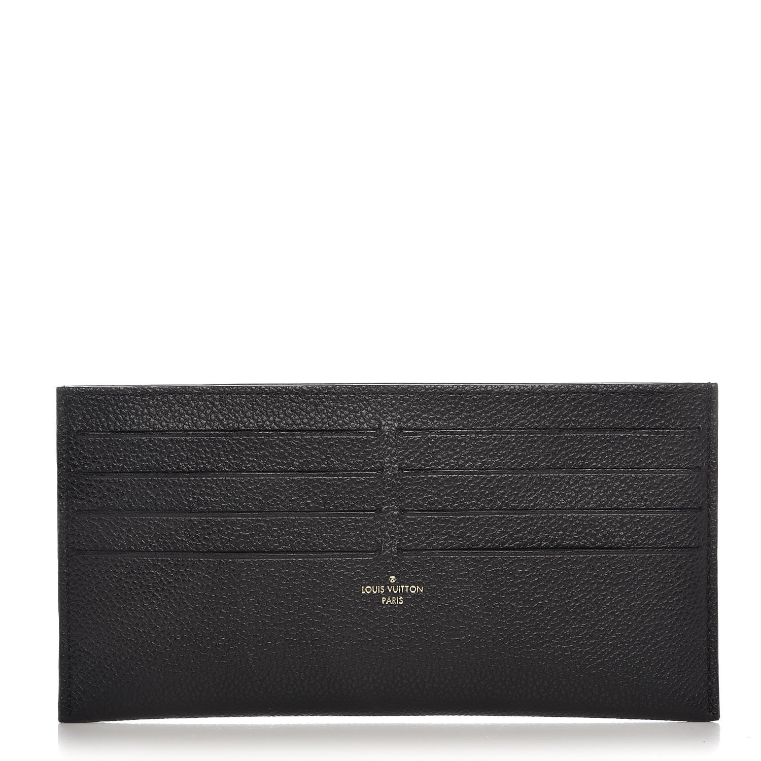 Louis Vuitton Calfskin Felicie Chain Wallet Card Holder Insert Black 1 of 6