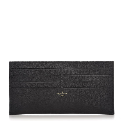 Louis Vuitton Calfskin Felicie Chain Wallet Card Holder Insert Black 1 of 6