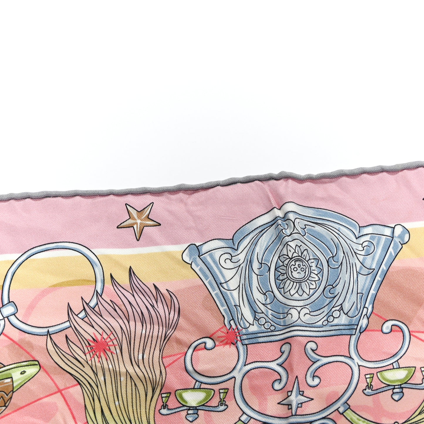 Silk Chorus Stellarum Scarf 70 Rose Poudre Gris