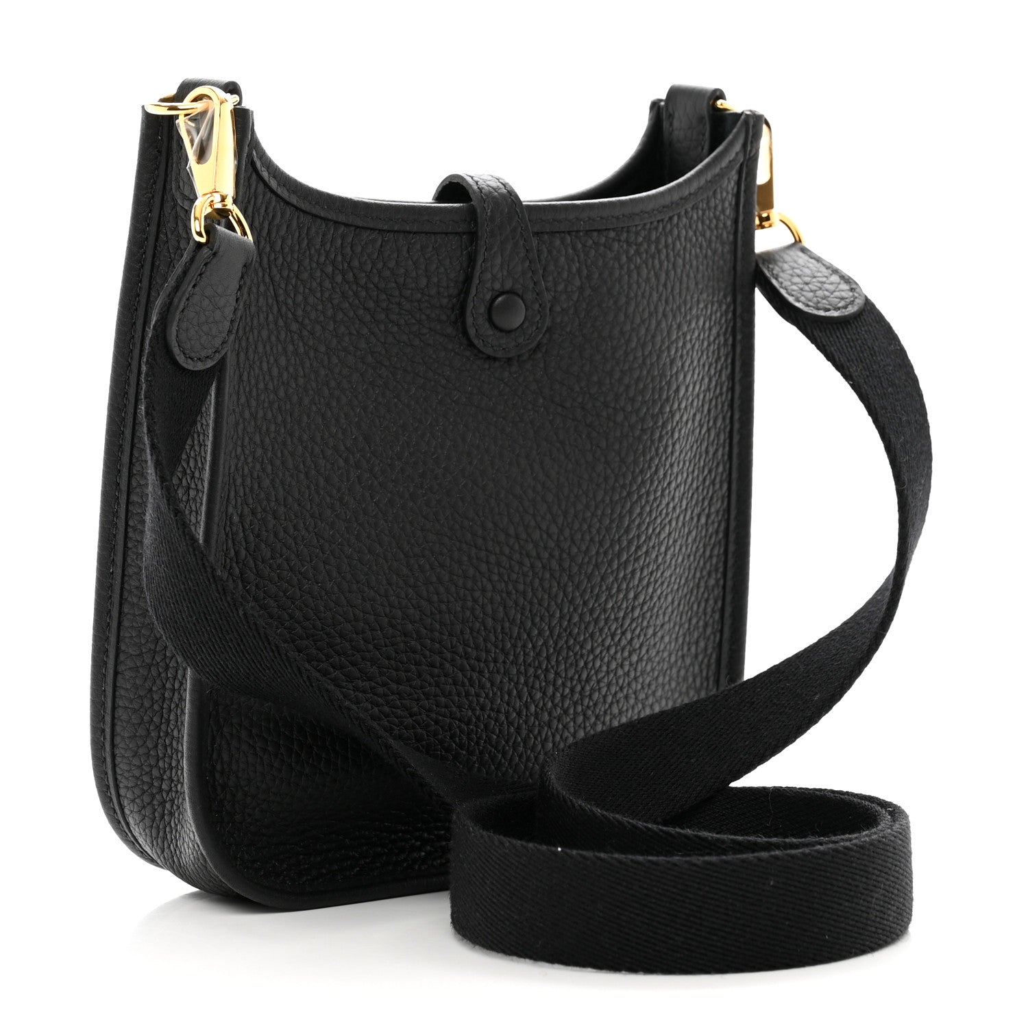 Hermes Taurillon Clemence Evelyne TPM Black 3 of 10