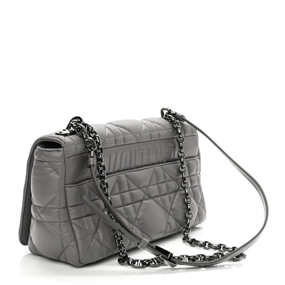 Christian Dior Calfskin Macrocannage Medium Caro Bag Iron Grey 3 of 10