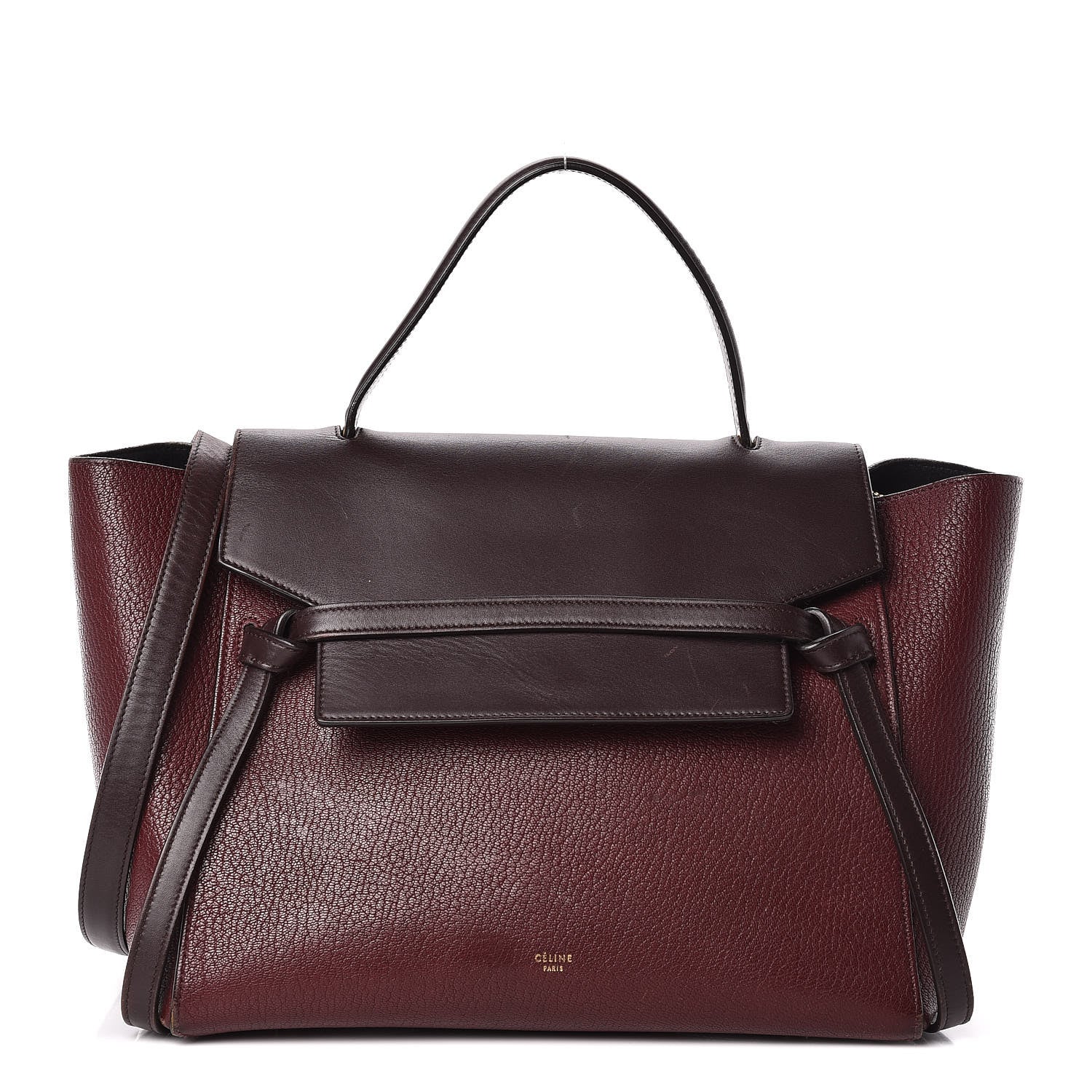 Celine Goatskin Smooth Calfskin Mini Belt Bag Burgundy 1 of 23