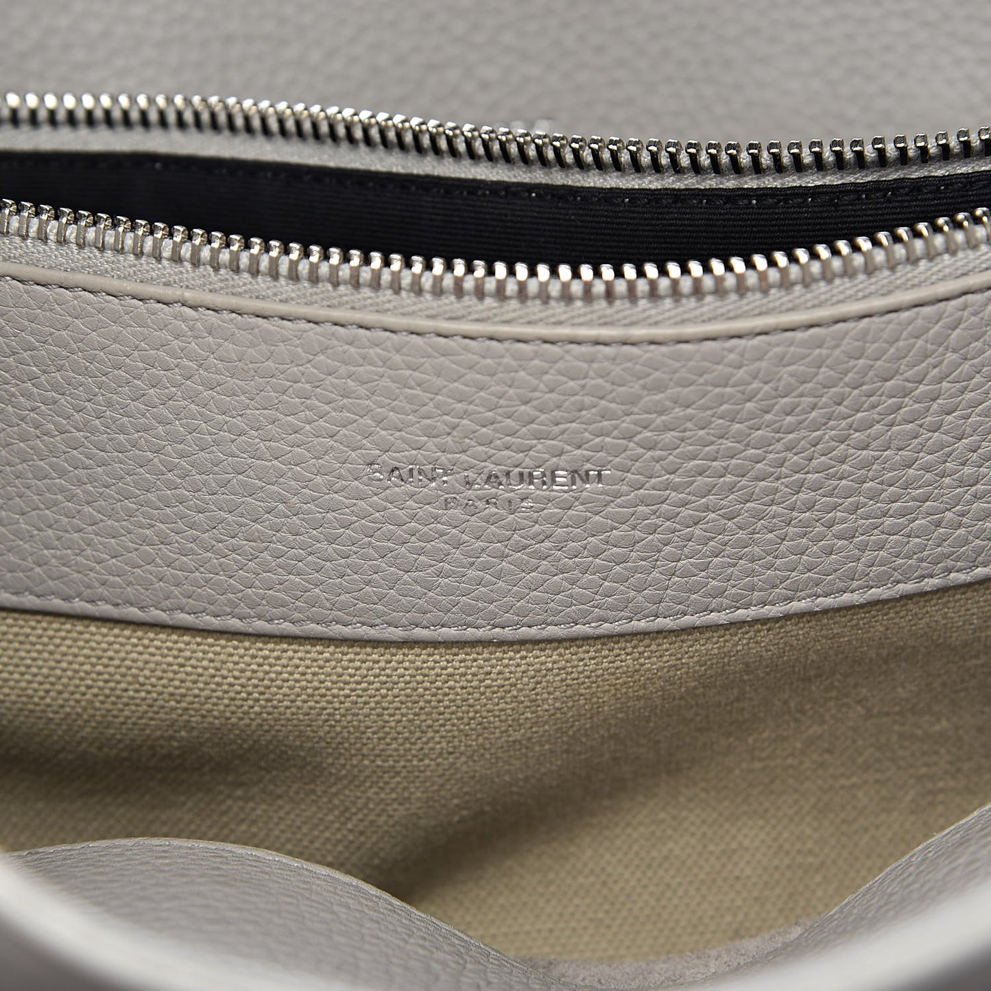 Grained Calfskin Small Supple Sac De Jour Grey