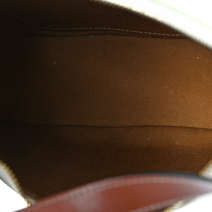 Celine Canvas Calfskin Ava Triomphe Shoulder Bag White 5 of 9