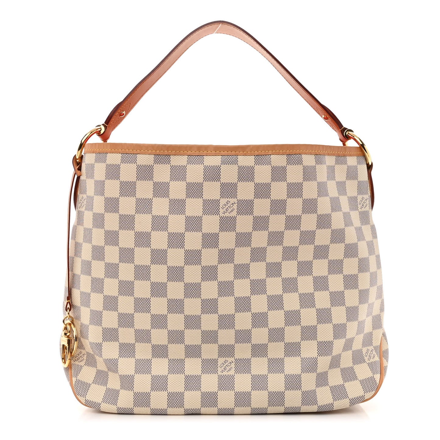 LOUIS VUITTON Damier Azur Delightful PM Pink