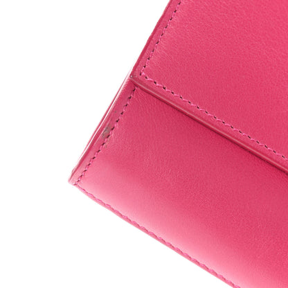 Saint Laurent Calfskin Classic Y Ligne Clutch Fuchsia 13 of 20