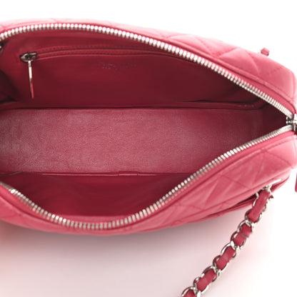 Chanel Lambskin Quilted Camera Case Pink 5 of 16
