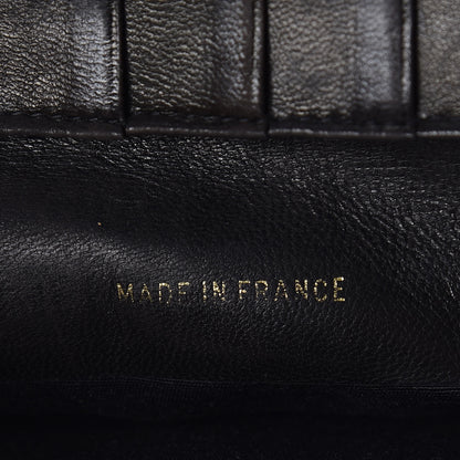 Chanel Lambskin Diamond Stitched French Wallet Black 7 of 9