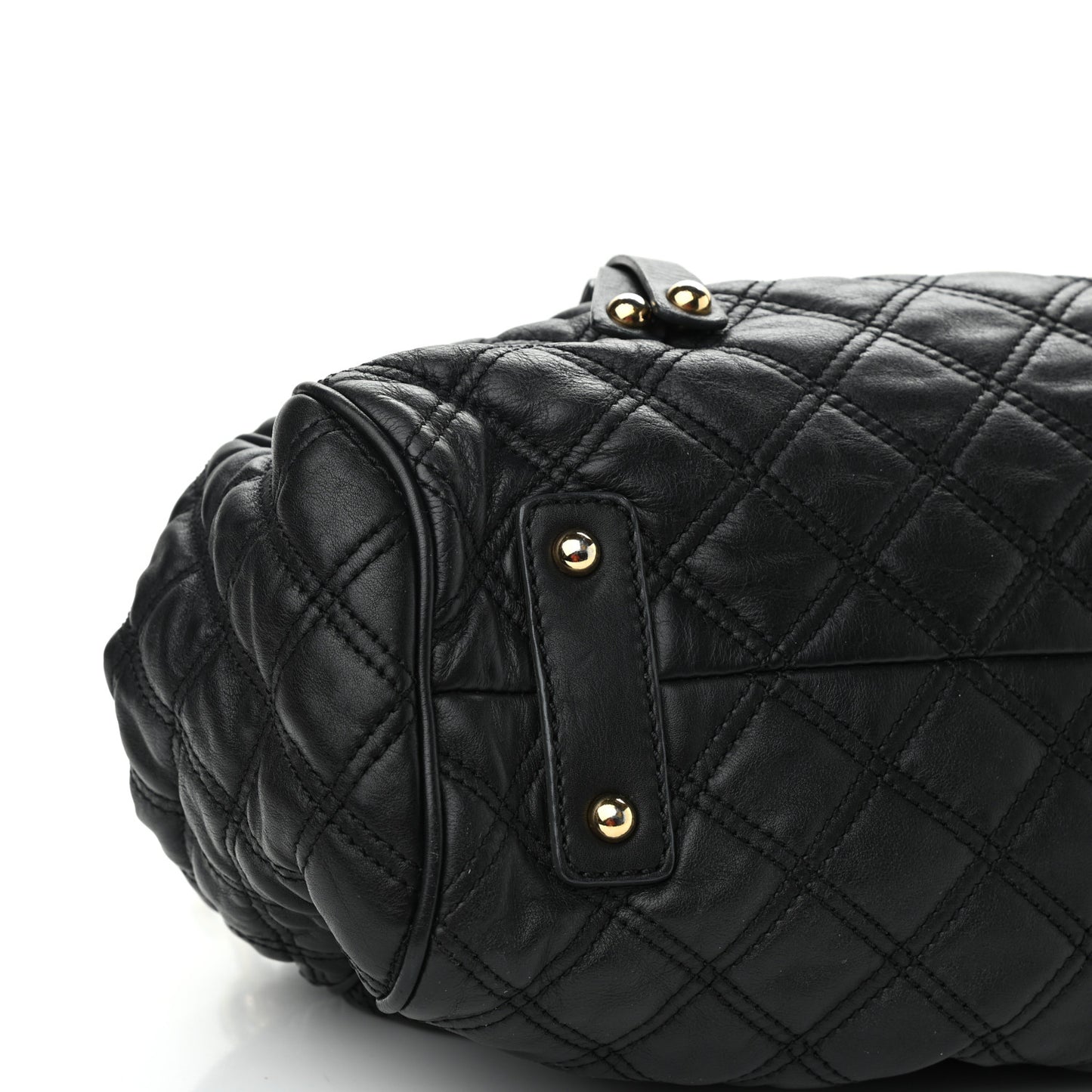 Calfskin Quilted Stam Black