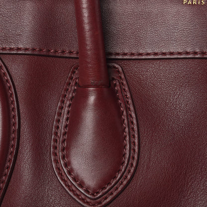 Celine Smooth Calfskin Mini Luggage Burgundy 10 of 17