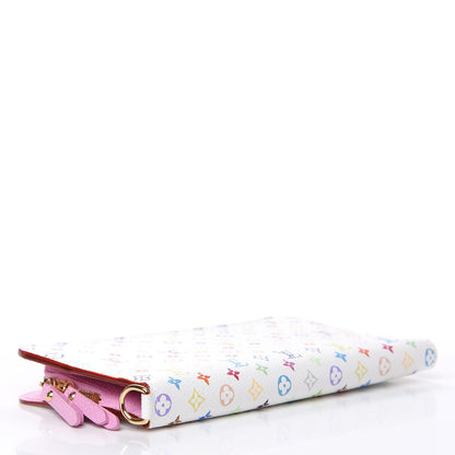 Louis Vuitton Monogram Multicolor Insolite Wallet White Litchi 4 of 7