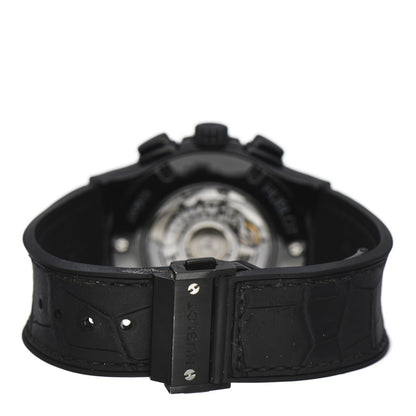 Hublot Titanium Ceramic Alligator 45mm Classic Fusion Aerofusion Chronograph Automatic Watch Black 525.CM.0170.RX 3 of 7