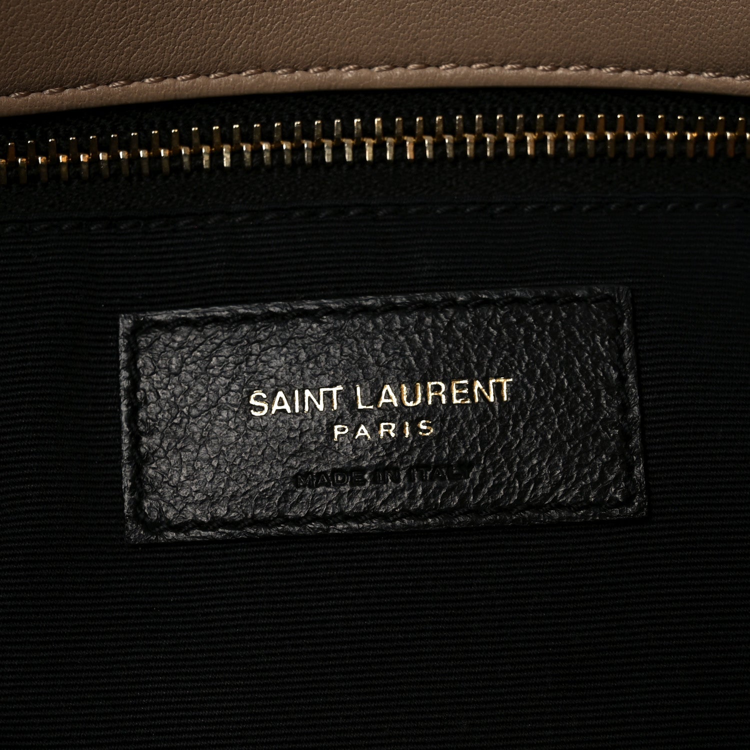 Saint Laurent Lambskin Quilted Small Loulou Puffer Monogram Chain Satchel Dark Beige 6 of 10