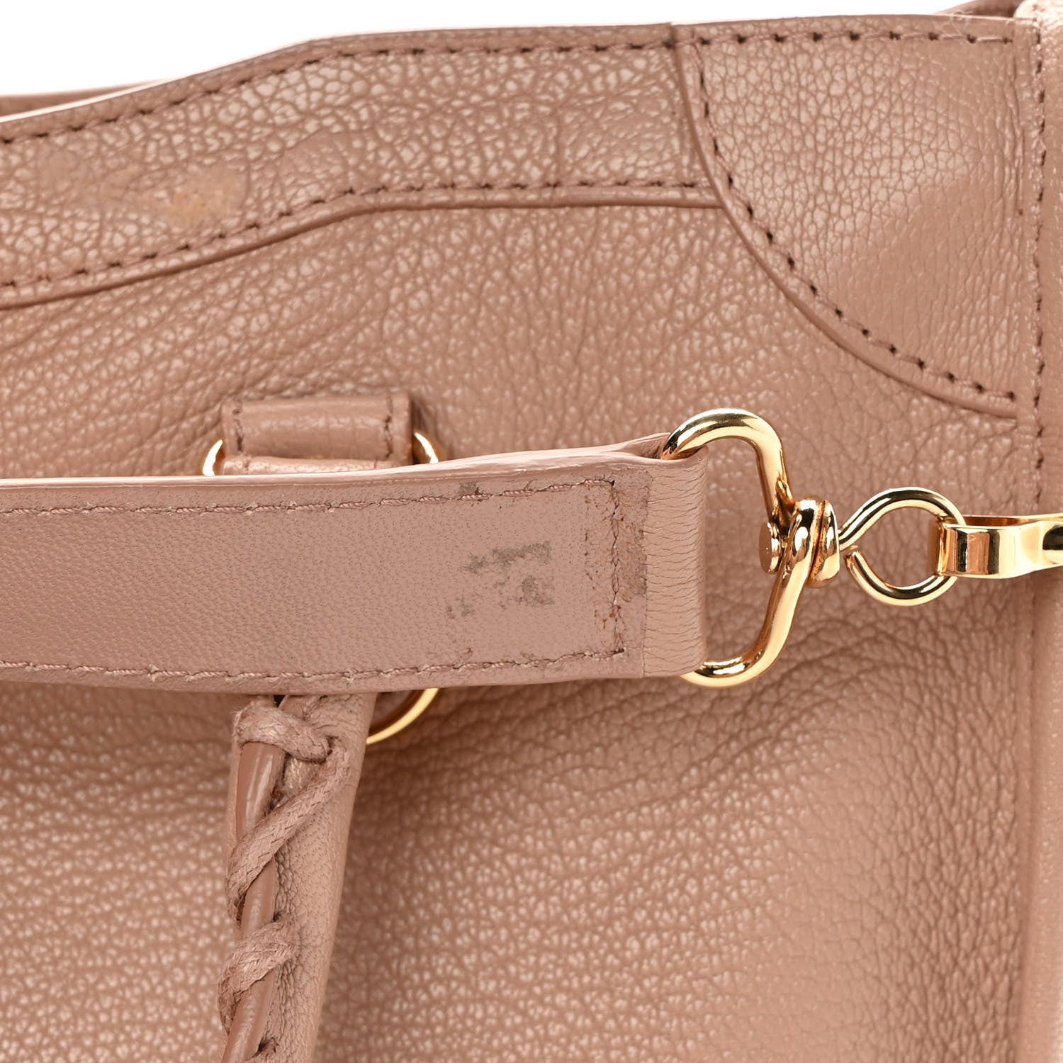 Balenciaga Chevre Gold Metallic Edge Hardware S City Rose Des Sables 14 of 16