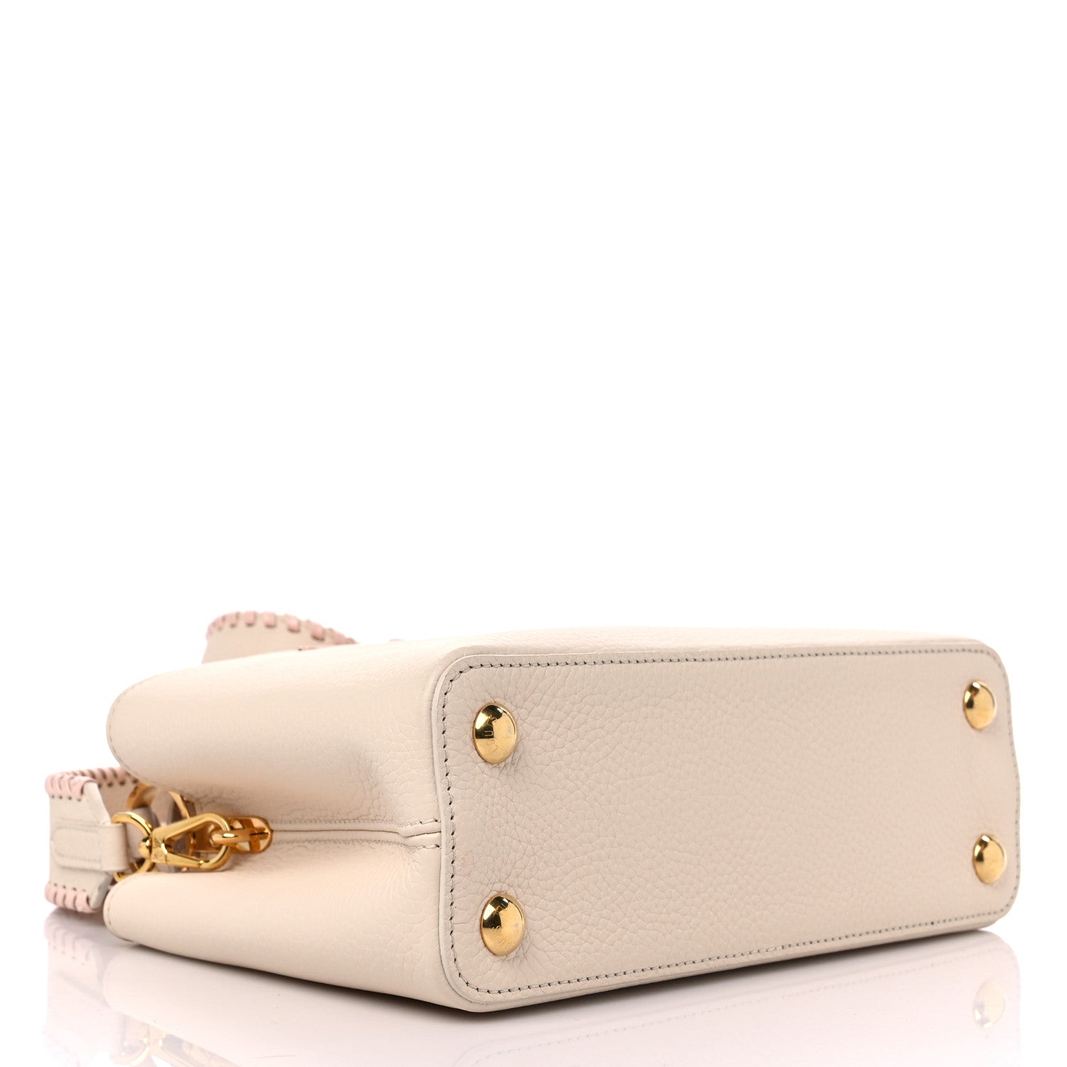 Louis Vuitton Taurillon Capucines BB Cream Beige Pearly Pink 4 of 8