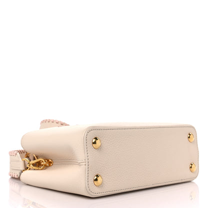 Louis Vuitton Taurillon Capucines BB Cream Beige Pearly Pink 4 of 8