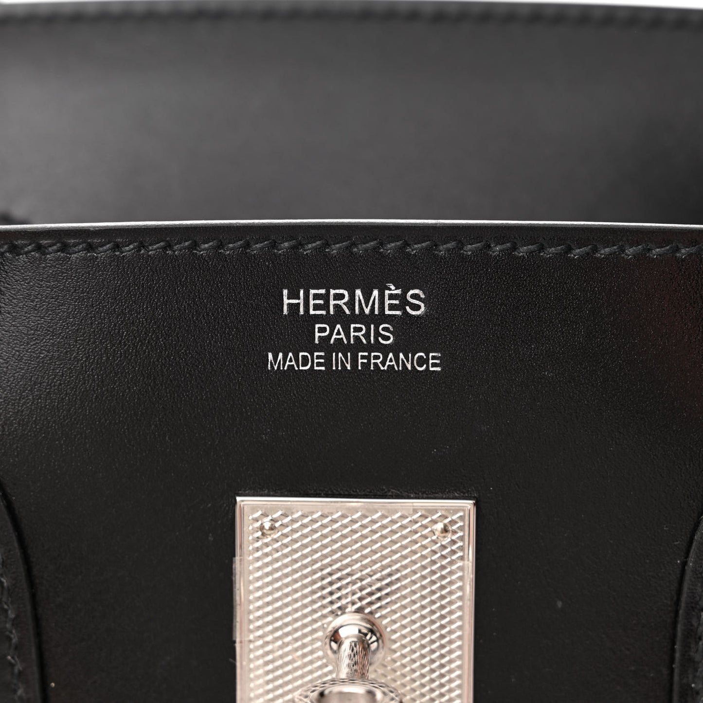 Box Guilloche Birkin 35 Black